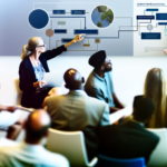 alt_text: A modern office scene showing entrepreneurs collaborating, with flowcharts and a bold title on the cover.