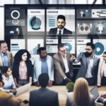 alt_text: Diverse professionals collaborate on CRM software in a modern office, showcasing data-driven teamwork.