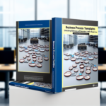 alt_text: Ebook cover for 'Business Process Templates' featuring flowcharts, a modern office, and bold title.