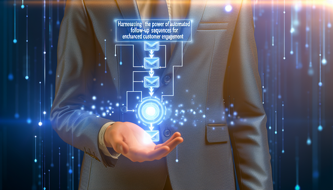 alt_text: Cover for "Automated Follow-Up Sequences" featuring flowchart, tech visuals, and professional design.