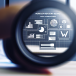 alt_text: A professional graphic showing charts and dashboards for 'Workflow Reporting Metrics' in modern design.