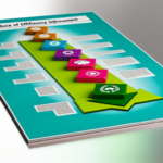 alt_text: A sleek roadmap graphic illustrating stages of efficiency improvement with modern icons and colors.